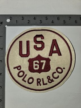 Polo Ralph Lauren Patches RL & Co. USA 67 Felt Patch